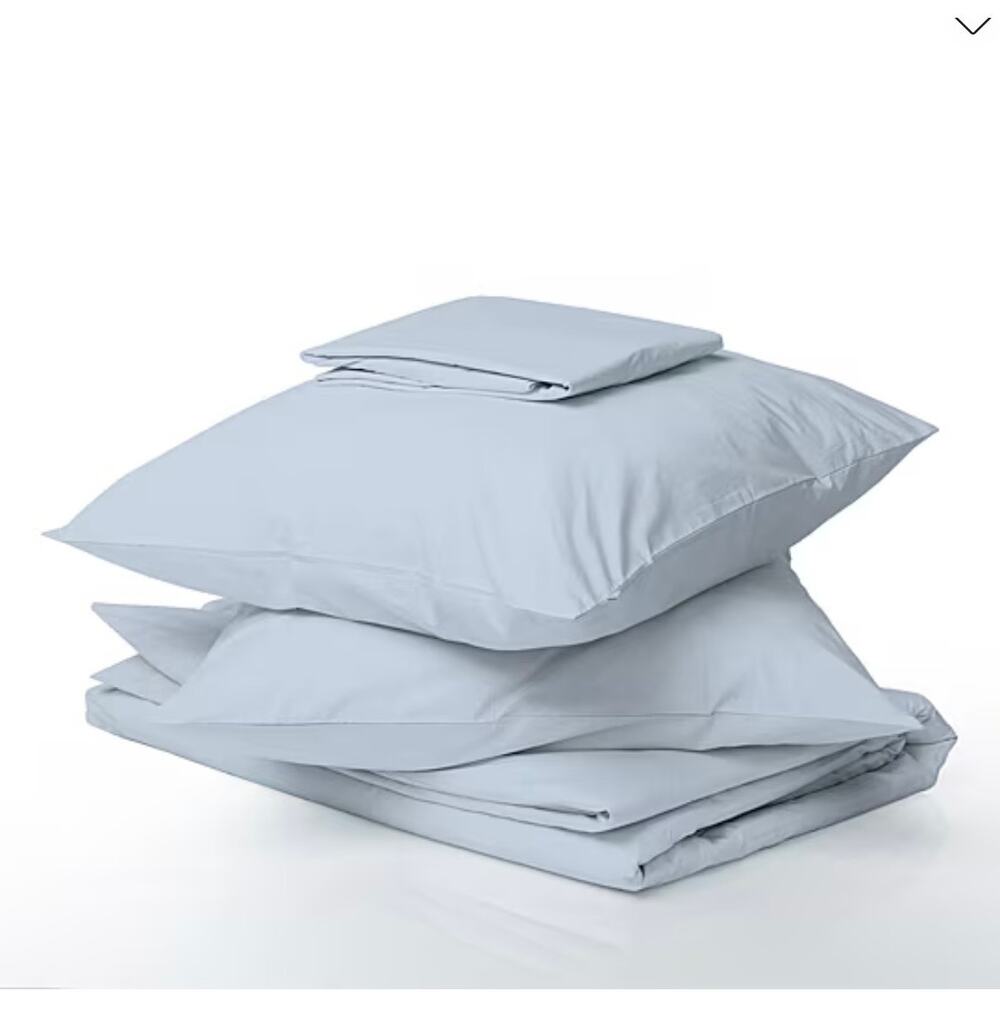 NEW! Color Sense 225Tc Thread Count Cotton Rich Sheet 3PC Set Blue